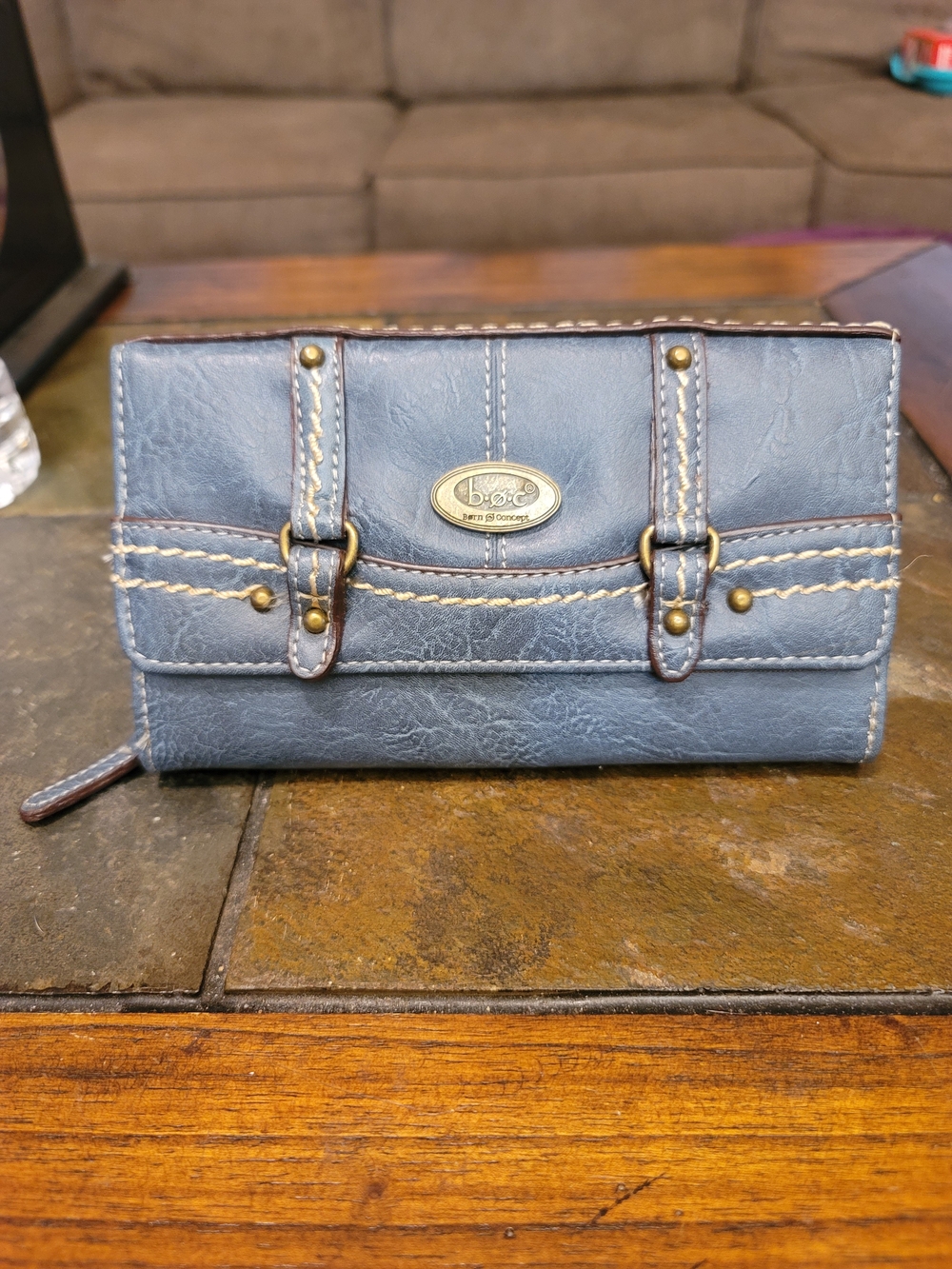 b.o.c. Blue Women's Wallet - Classic Bifold Style